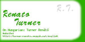 renato turner business card